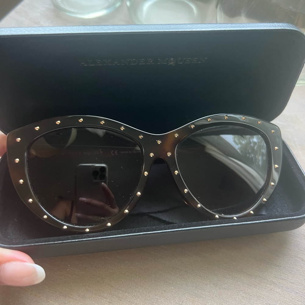 Alexander McQueen tortoise sunglasses